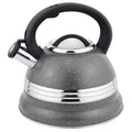 Grijze vintage fluitketel