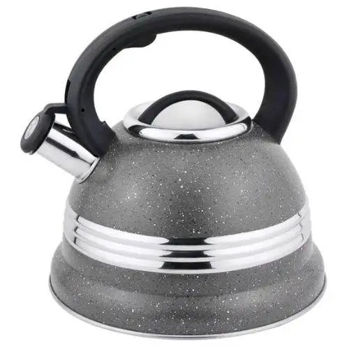 Grijze vintage fluitketel