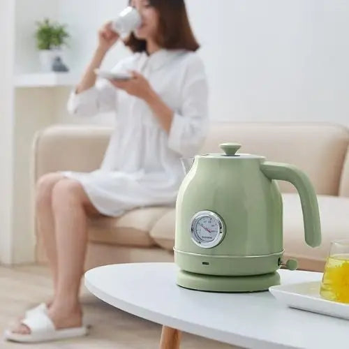 Groene retro RVS waterkoker – 1800 W