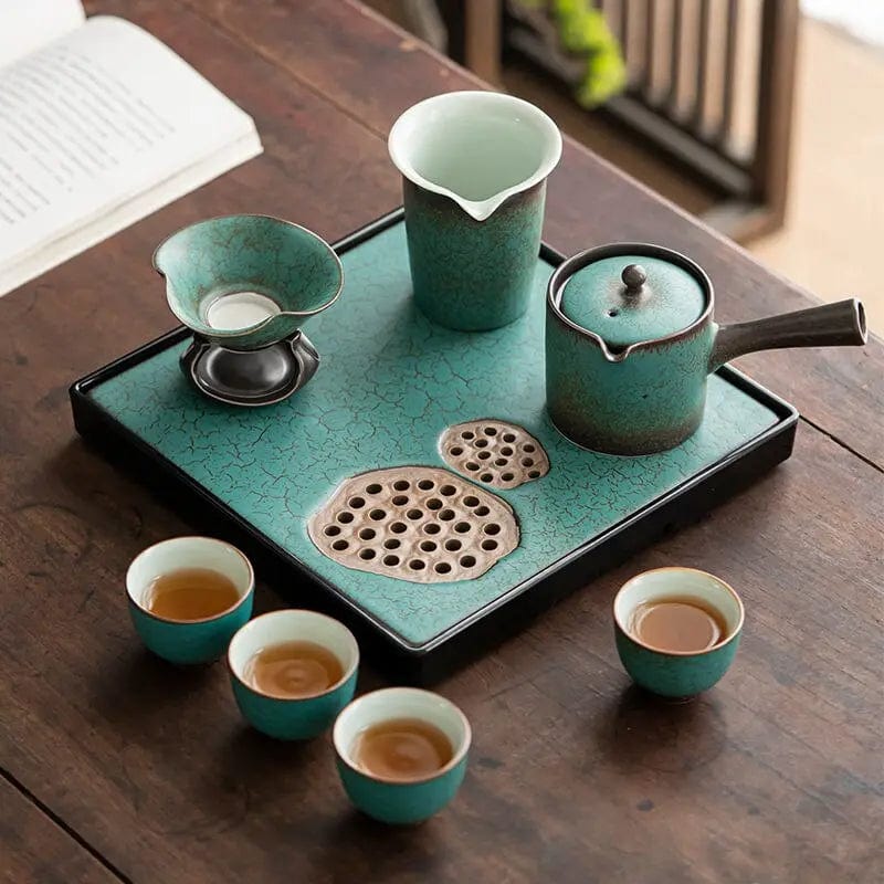 Hoogwaardige Japanse keramische theeset