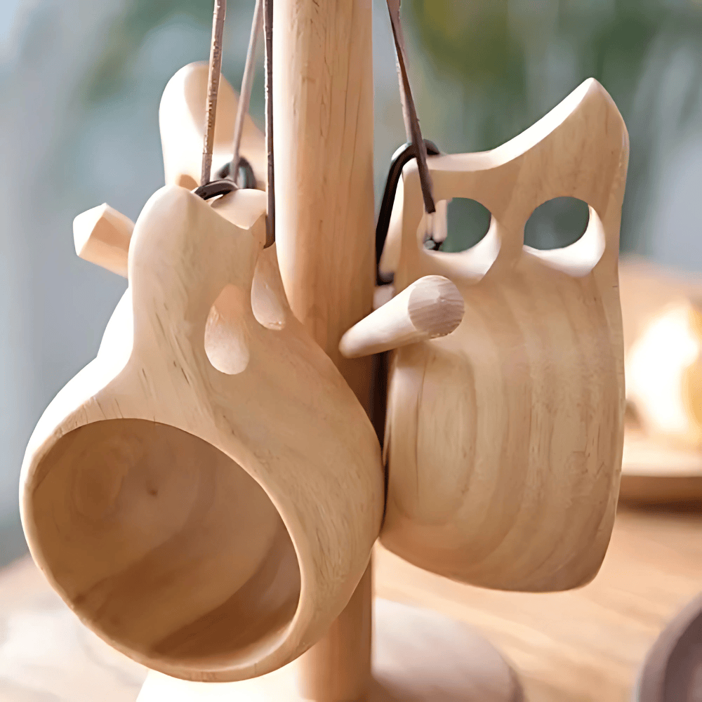 Houten kuksa theekop