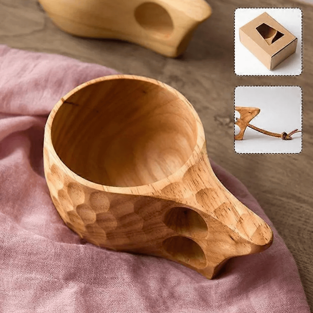 Houten kuksa theekop