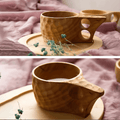 Houten kuksa theekop