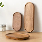 Houten theedienblad