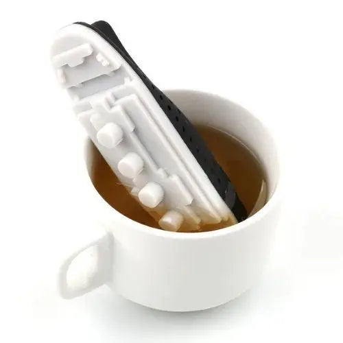 Siliconen thee-infuser in bootvorm – afbeelding 2