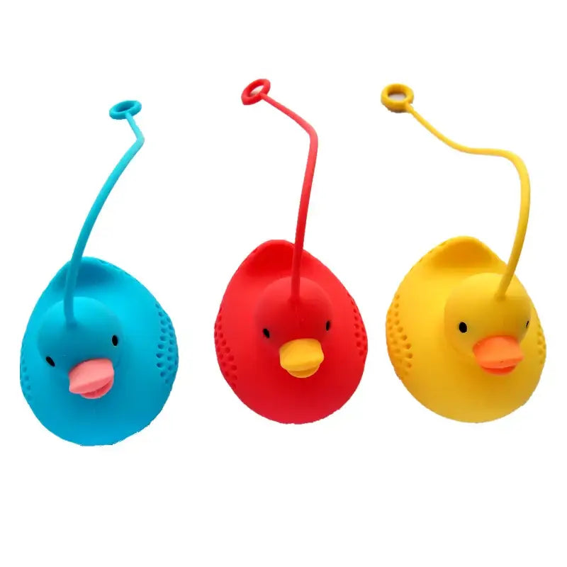 Siliconen thee-infuser in gele eendvorm – afbeelding 4