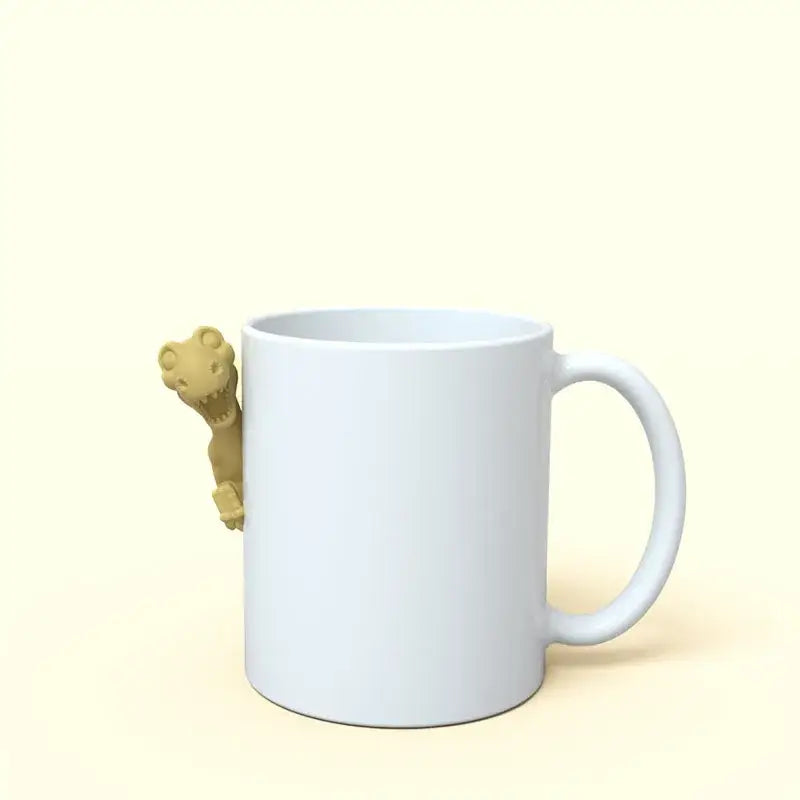 Siliconen T-Rex thee-infuser voor de koprand – afbeelding 5