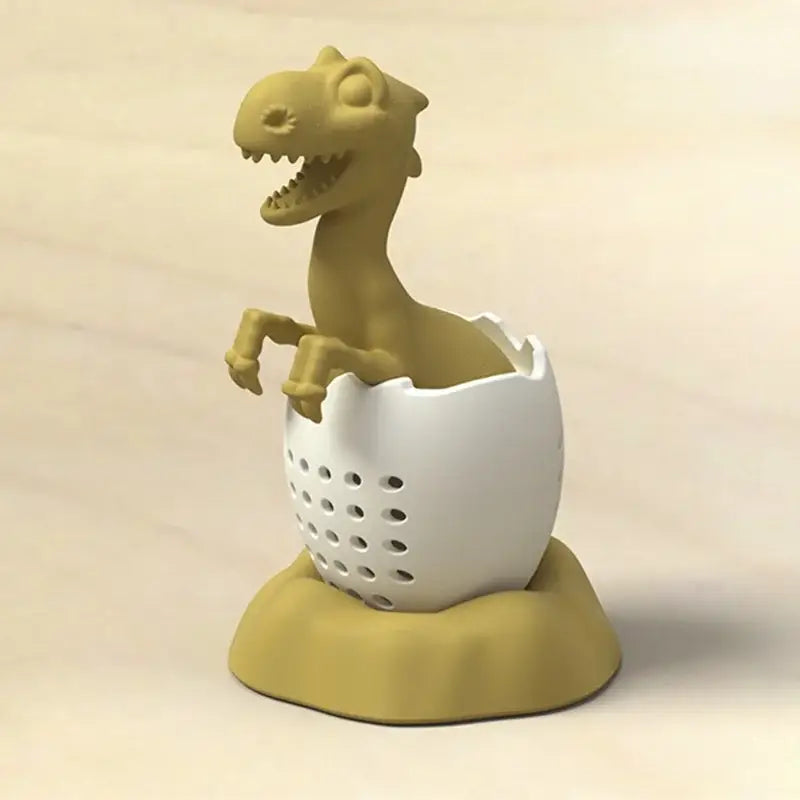 Siliconen T-Rex thee-infuser voor de koprand – afbeelding 10