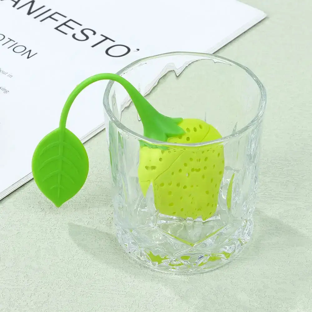 Siliconen thee-infuser in aardbeivorm