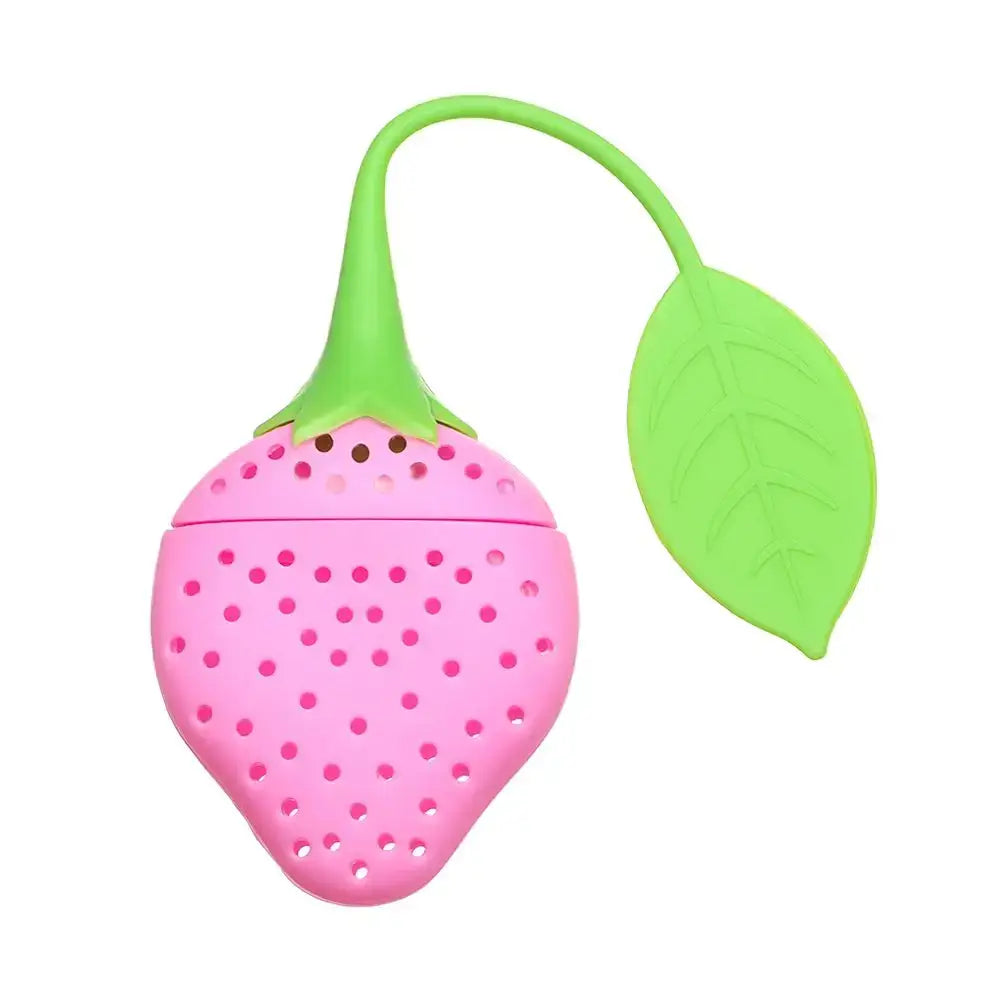 Siliconen thee-infuser in aardbeivorm – afbeelding 5
