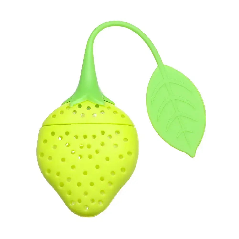 Siliconen thee-infuser in aardbeivorm – afbeelding 3
