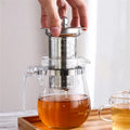 RVS theefilter met deksel voor kop of theepot