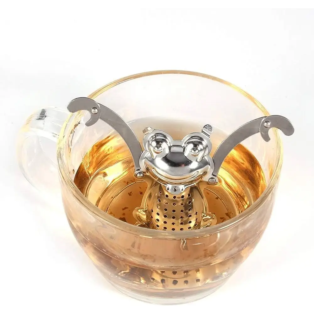 RVS thee-infuser in kikkervorm – afbeelding 4