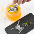 RVS thee-infuser in kikkervorm