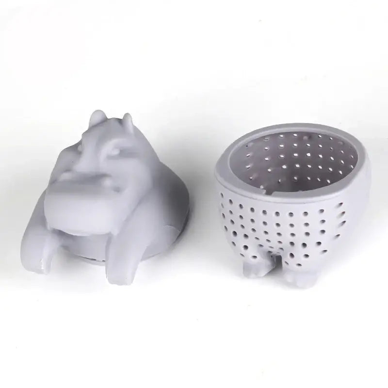 Siliconen thee-infuser nijlpaard voor losse thee – afbeelding 5