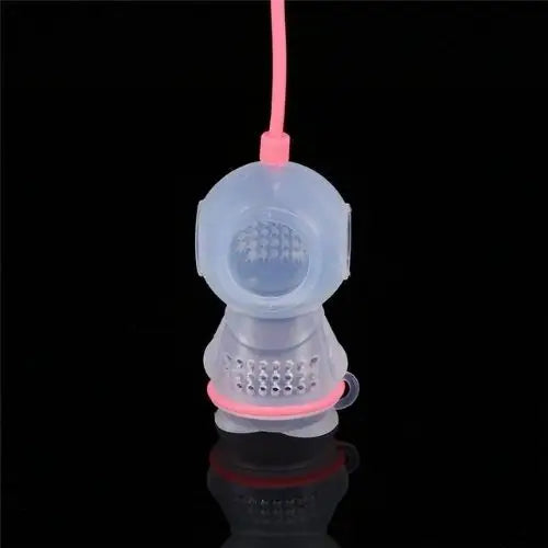 Roze siliconen thee-infuser in duikervorm – afbeelding 3
