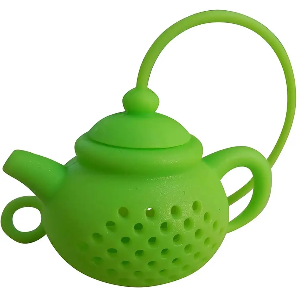 Siliconen thee-infuser in theepotvorm met koord – afbeelding 14