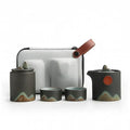 Japans reistheeservies Mountain Sun – theepot 230 ml met 2 kopjes