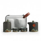 Japans reistheeservies Mountain Sun – theepot 230 ml met 2 kopjes