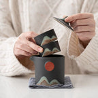Japans reistheeservies Mountain Sun – theepot 230 ml met 2 kopjes