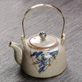 Japanse antieke keramische theepot beige 250 ml