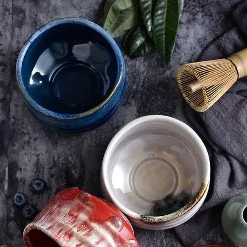 Japanse chawan blauw-wit 550ml