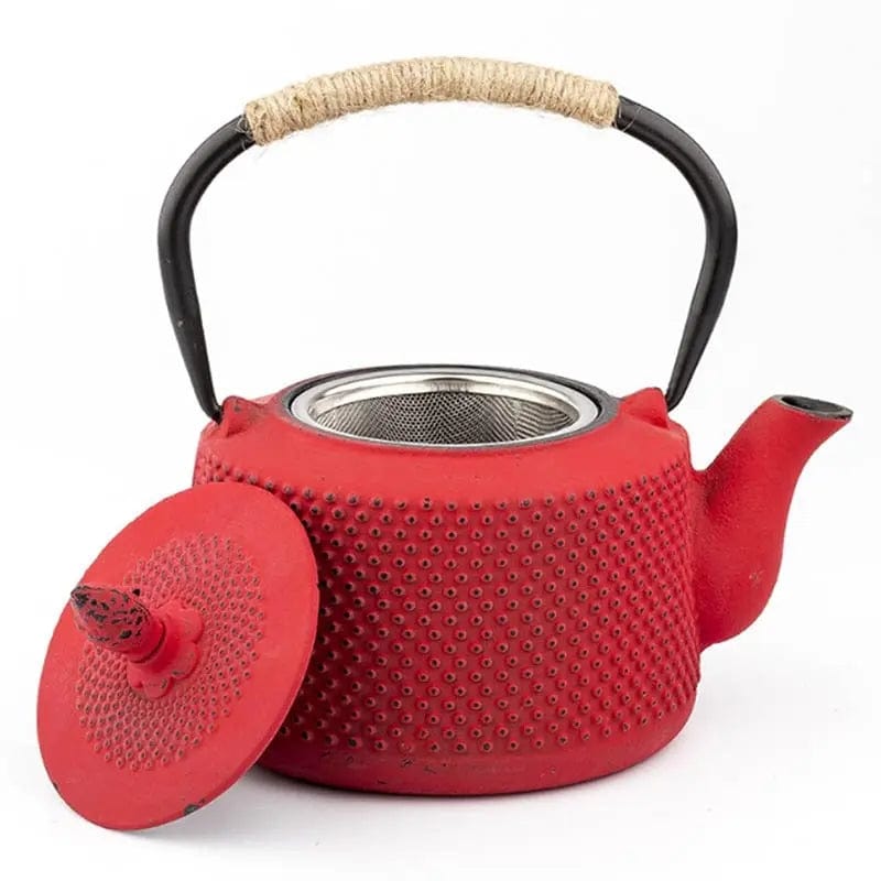 Japanse gietijzeren theepot kleurrijk 850ML