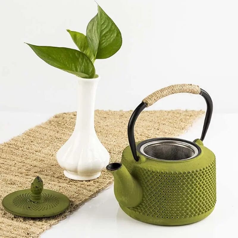 Japanse gietijzeren theepot kleurrijk 850ML