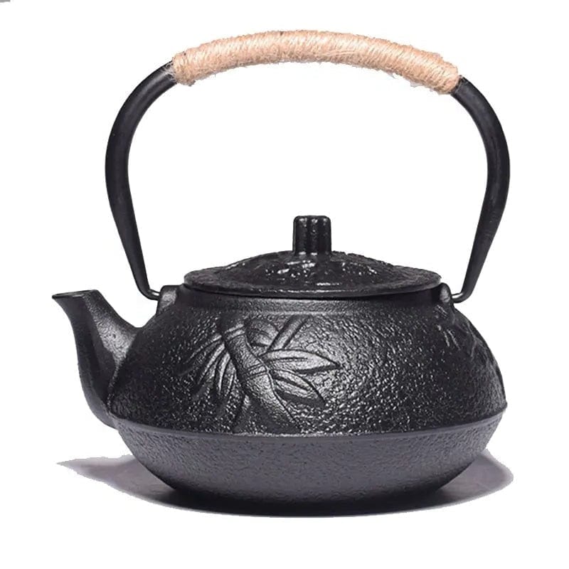Japanse gietijzeren theepot met bamboemotieven 900 ml
