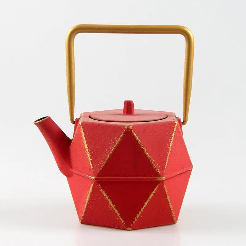 Japanse gietijzeren theepot met design van 1,2 liter