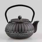 Japanse gietijzeren theepot met rechthoekig patroon 600 ml