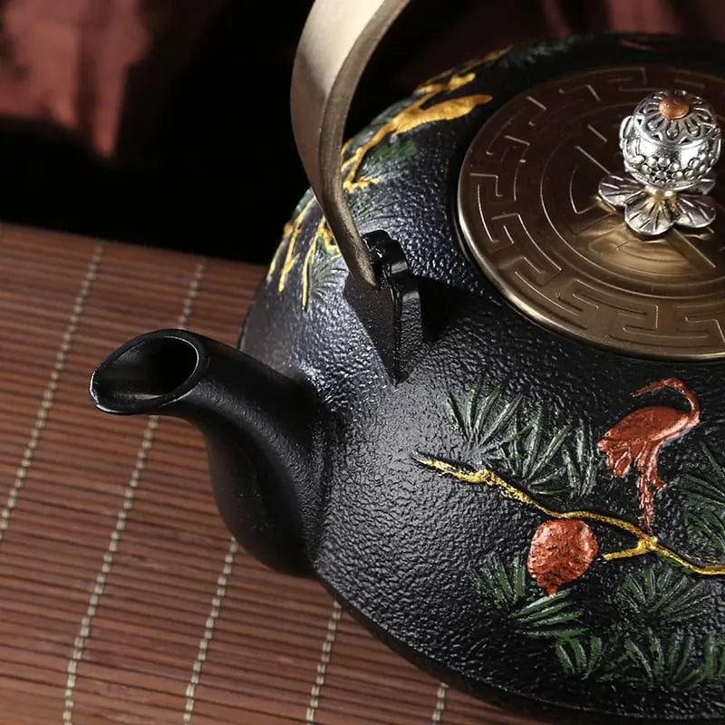 Japanse gietijzeren theepot Pines 1L