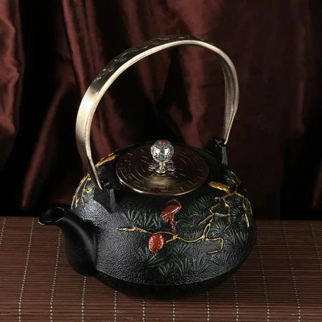 Japanse gietijzeren theepot Pines 1L