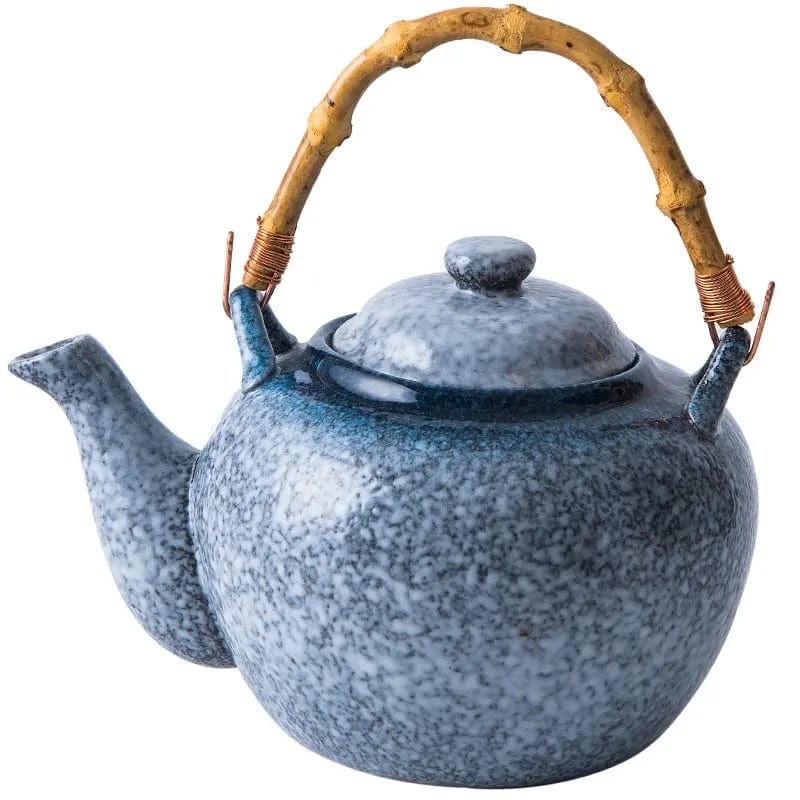 Japanse grijze keramische bamboe theepot 500ML