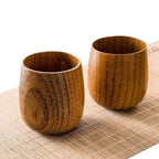 Japanse houten theekop (set van 2)