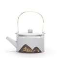 Japanse keramische theepot met bergpatroon 220 ml