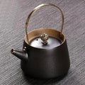 Japanse keramische theepot zwart design 210 ml