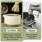 Japanse matcha set 4-delig – kom met schenktuit en garde