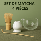 Japanse matcha set – 4- of 7-delig van glas en bamboe
