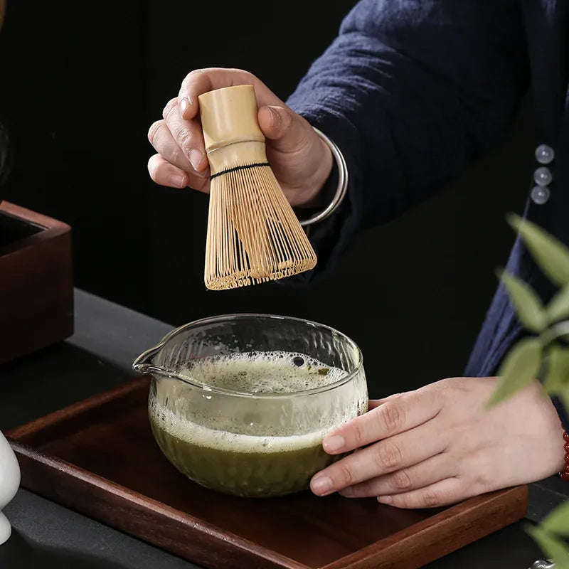 Japanse matcha set – 4- of 7-delig van glas en bamboe