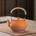 Japanse oranje keramische theepot 600ml