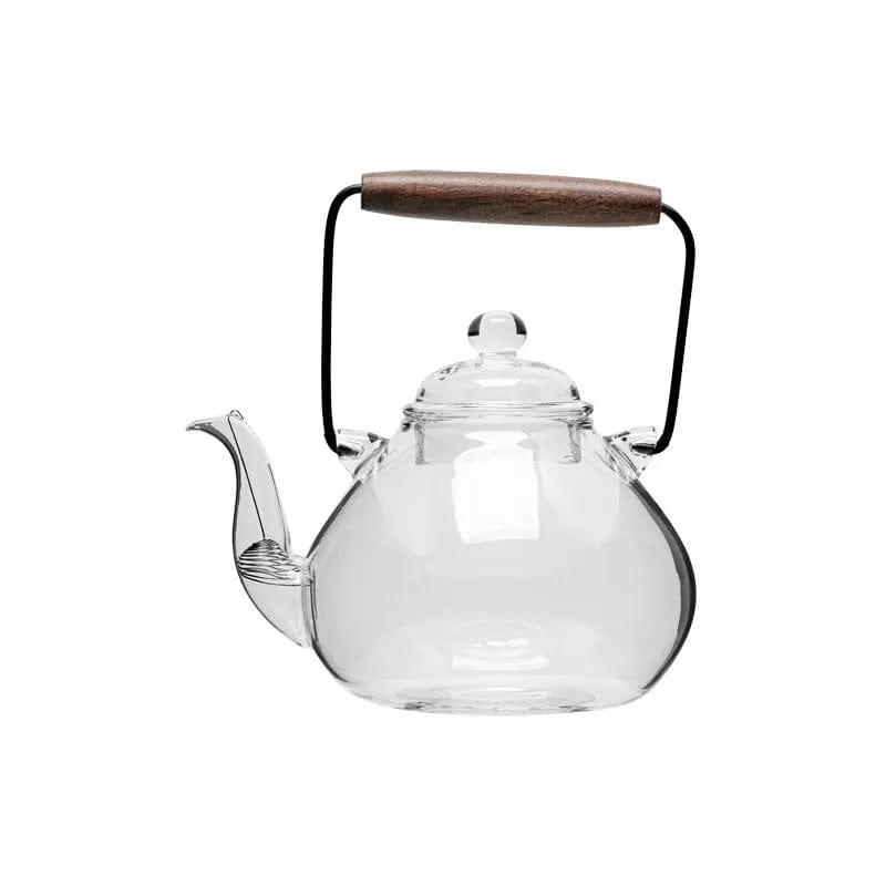 Japanse peervormige glazen theepot 1L