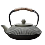 Japanse platte gietijzeren theepot 800ml