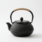 Japanse zwarte geëmailleerde gietijzeren theepot 600ML - 1,2L