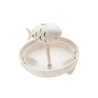 Kat theemok met vis-infuser