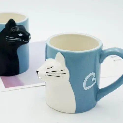 Kattenpaar theemok 350ml