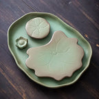 Keramisch theedienblad