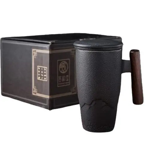 Keramische theemok met infuser 400ml – ambachtelijk