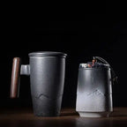 Keramische theemok met infuser 400ml – ambachtelijk