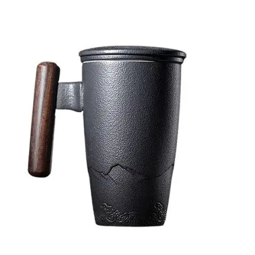 Keramische theemok met infuser 400ml – ambachtelijk